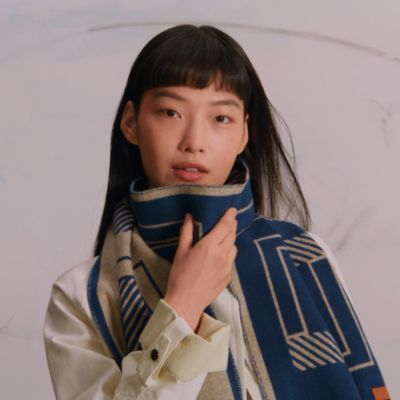 美品⭐︎HERMES カシミヤ マフラー ブルーネイビー マイケルジャクソン ムーンウォーカー ゲームソフトセット SEGA